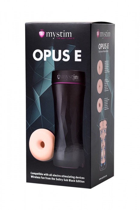 Мастурбатор-анус Opus E Donut с возможностью подключения электростимуляции - MyStim - купить с доставкой в Брянске