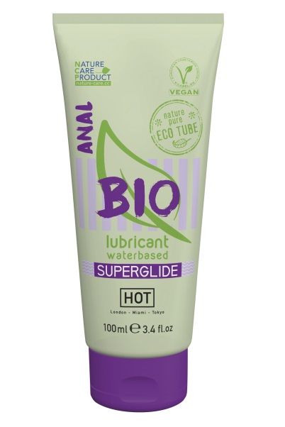 Интимный увлажняющий анальный гель BIO SuperGlide - 100 мл. - HOT - купить с доставкой в Брянске