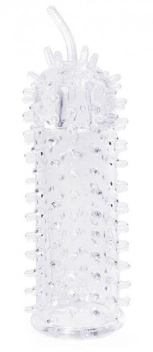 Закрытая рельефная насадка Crystal sleeve с усиками - 12 см. - Erowoman-Eroman - в Брянске купить с доставкой