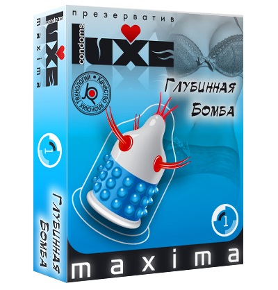 Презерватив LUXE Maxima  Глубинная бомба  - 1 шт. - Luxe - купить с доставкой в Брянске