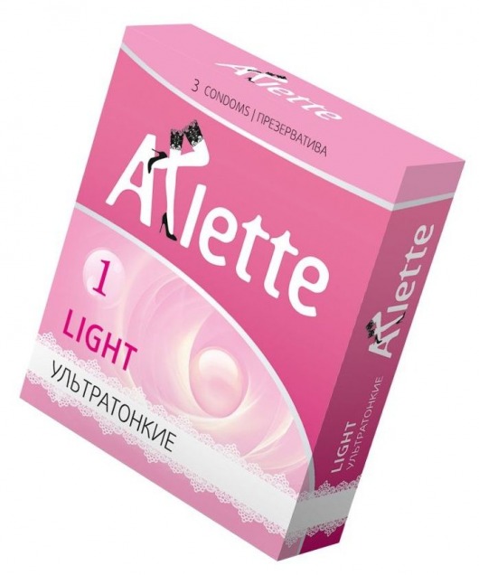 Ультратонкие презервативы Arlette Light - 3 шт. - Arlette - купить с доставкой в Брянске