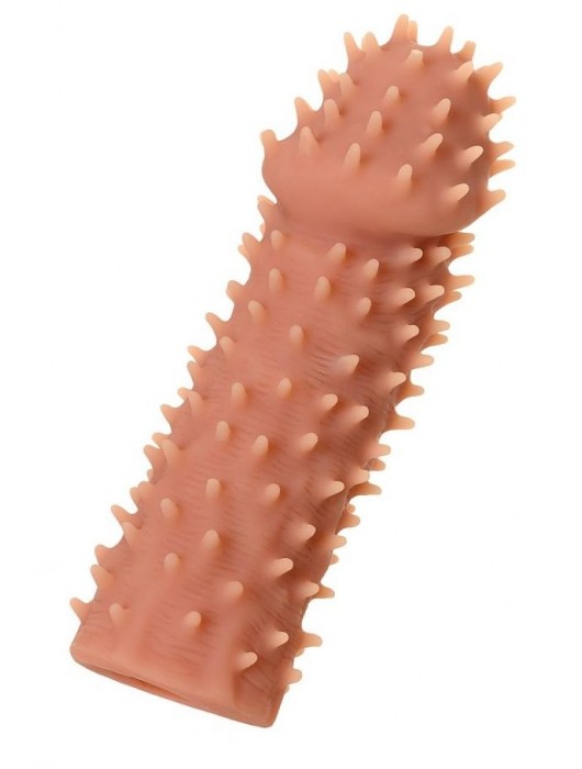 Телесная реалистичная насадка KOKOS Extreme Sleeve 07 с дополнительной стимуляцией - 12,7 см. - KOKOS - в Брянске купить с доставкой