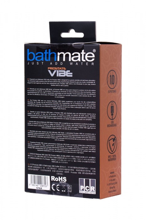 Стимулятор простаты Prostate Vibe - 10,5 см. - Bathmate - в Брянске купить с доставкой