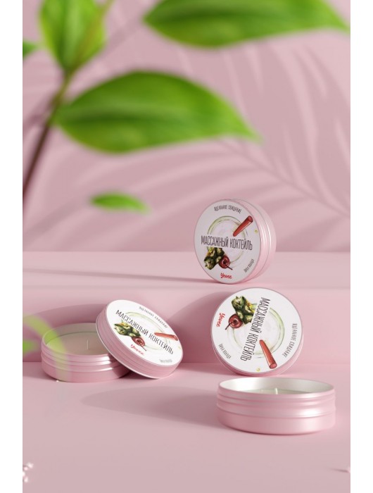 Массажная свеча «Массажный коктейль» с ароматом пина колады - 30 мл. - ToyFa - купить с доставкой в Брянске