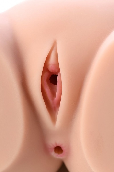 Мастурбатор-полуторс Cherry с вибрацией и двумя любовными тоннелями - KOKOS - в Брянске купить с доставкой