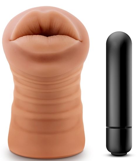 Кофейный мастурбатор-ротик Isabella - Blush Novelties - в Брянске купить с доставкой