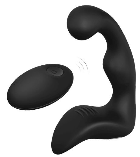 Черный вибромассажер простаты REMOTE BOOTY PLEASER - Dream Toys - в Брянске купить с доставкой