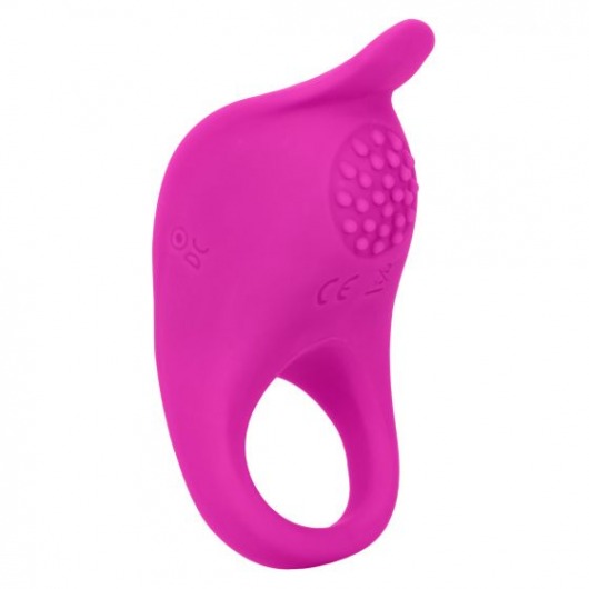 Ярко-розовое эрекционное виброкольцо Silicone Rechargeable Teasing Enhancer - California Exotic Novelties - в Брянске купить с доставкой