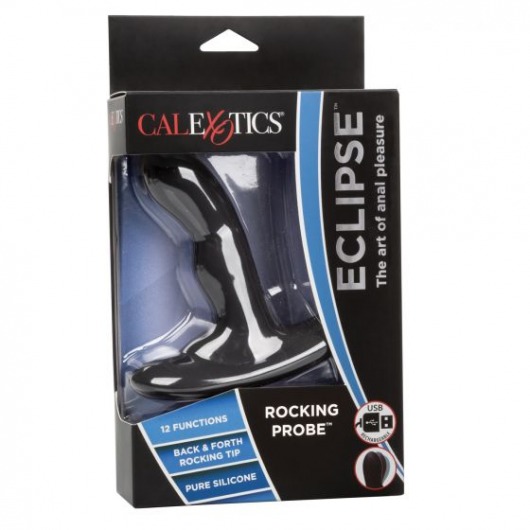 Чёрный вибромассажер простаты Eclipse Rocking Probe - 11,5 см. - California Exotic Novelties - в Брянске купить с доставкой