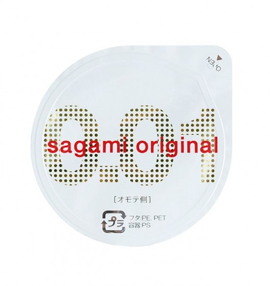 Супертонкий презерватив Sagami Original 0.01 - 1 шт. - Sagami - купить с доставкой в Брянске