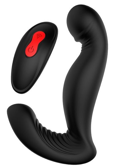 Черный вибромассажер простаты SWIRLING P-PLEASER - Dream Toys - в Брянске купить с доставкой