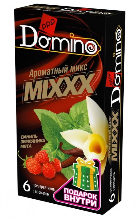 Ароматизированные презервативы DOMINO  Ароматный микс  - 6 шт. - Domino - купить с доставкой в Брянске