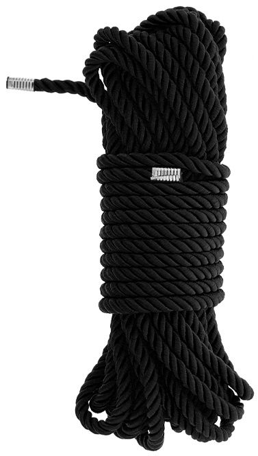 Черная веревка для бондажа BONDAGE ROPE - 10 м. - Dream Toys - купить с доставкой в Брянске