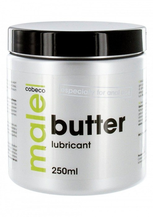 Анальный лубрикант MALE Cobeco Butter Lubricant - 250 мл. - Cobeco - купить с доставкой в Брянске