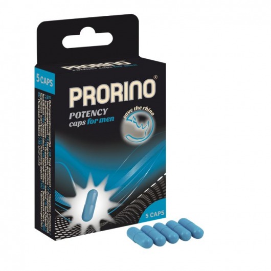 БАД для мужчин ero black line PRORINO Potency Caps for men - 5 капсул - Ero - купить с доставкой в Брянске