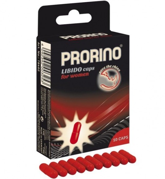 БАД для женщин ero black line PRORINO Libido Caps - 10 капсул - Ero - купить с доставкой в Брянске