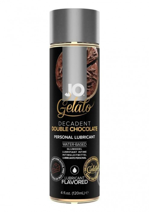 Лубрикант с ароматом шоколада JO GELATO DECADENT DOUBLE CHOCOLATE - 120 мл. - System JO - купить с доставкой в Брянске