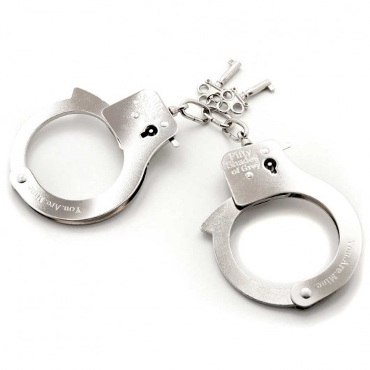 Металлические наручники Metal Handcuffs - Fifty Shades of Grey - купить с доставкой в Брянске