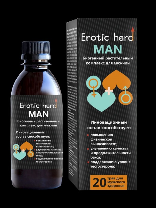 Мужской биогенный концентрат для усиления эрекции Erotic hard Man - 250 мл. - Erotic Hard - купить с доставкой в Брянске