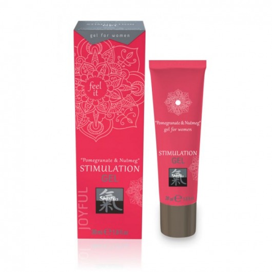 Возбуждающий интимный гель для двоих STIMULATION GEL Pomegranate   Nutmeg - 30 мл. - Shiatsu - купить с доставкой в Брянске