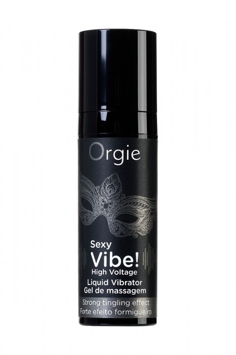 Гель для массажа ORGIE Sexy Vibe High Voltage с эффектом вибрации - 15 мл. - ORGIE - купить с доставкой в Брянске