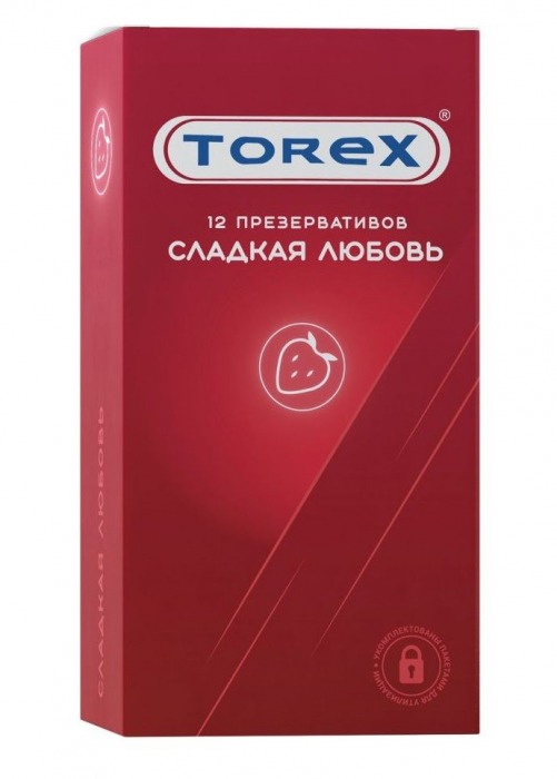 Презервативы Torex  Сладкая любовь  с ароматом клубники - 12 шт. - Torex - купить с доставкой в Брянске