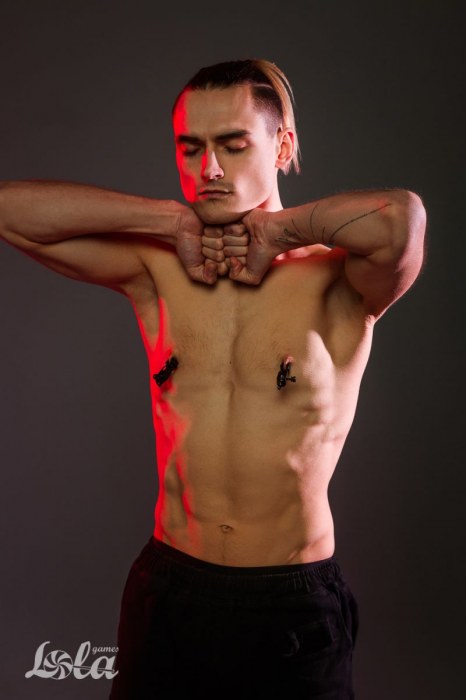 Черные зажимы на соски Craze - Lola Games - купить с доставкой в Брянске