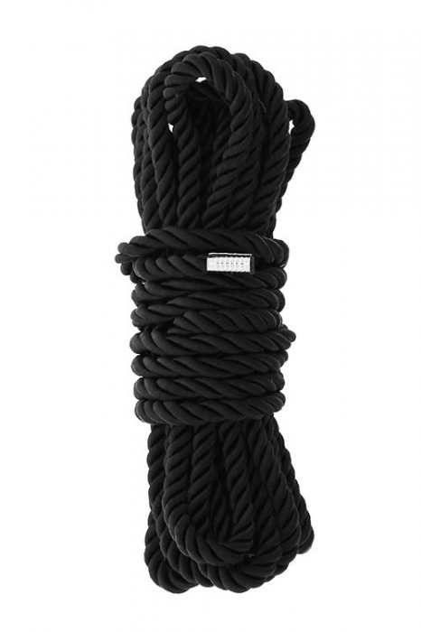 Черная веревка для шибари DELUXE BONDAGE ROPE - 5 м. - Dream Toys - купить с доставкой в Брянске