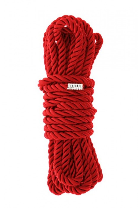 Красная веревка для шибари DELUXE BONDAGE ROPE - 5 м. - Dream Toys - купить с доставкой в Брянске