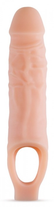 Телесный реалистичный фаллоудлинитель 9 Inch Silicone Cock Sheath Penis Extender - 22,86 см. - Blush Novelties - в Брянске купить с доставкой