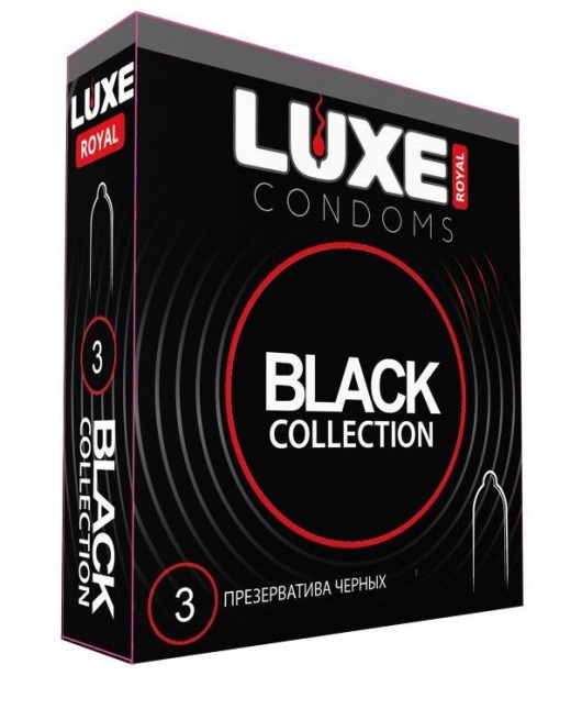 Черные презервативы LUXE Royal Black Collection - 3 шт. - Luxe - купить с доставкой в Брянске