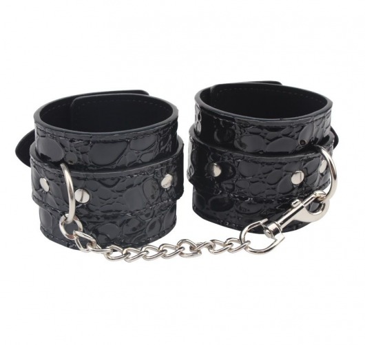 Черные наручники Be good Wrist Cuffs - Chisa - купить с доставкой в Брянске