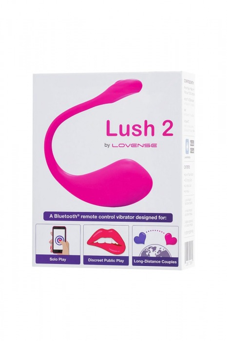 Ярко-розовое виброяйцо Lovense Lush 2 - Lovense