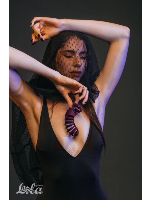 Мужской пояс верности бордового цвета Romello - Lola Games - купить с доставкой в Брянске