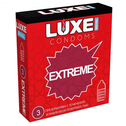 Текстурированные презервативы LUXE Royal Extreme - 3 шт. - Luxe - купить с доставкой в Брянске