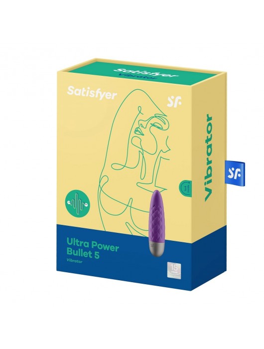 Фиолетовый мини-вибратор Ultra Power Bullet 5 - Satisfyer