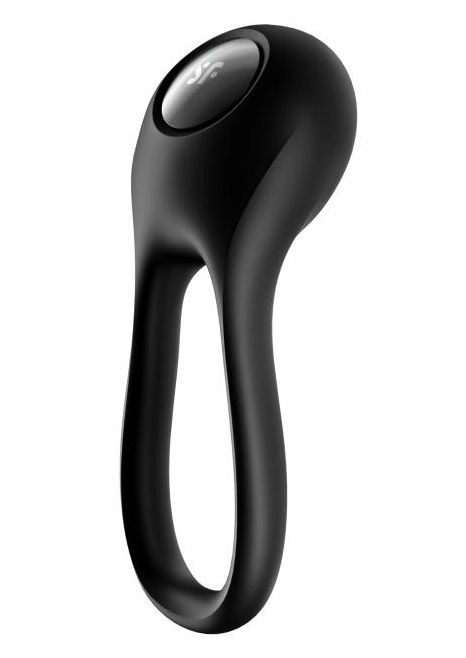 Черное эрекционное виброкольцо Majestic Duo - Satisfyer - в Брянске купить с доставкой