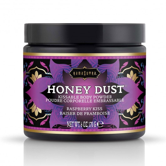 Пудра для тела Honey Dust Body Powder с ароматом малины - 170 гр. - Kama Sutra - купить с доставкой в Брянске