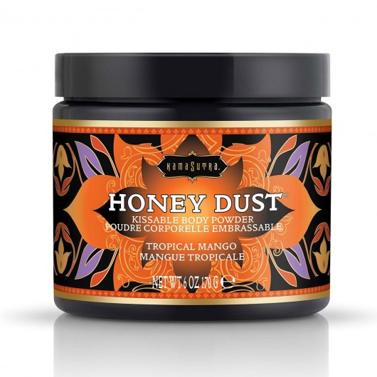 Пудра для тела Honey Dust Body Powder с ароматом манго - 170 гр. - Kama Sutra - купить с доставкой в Брянске