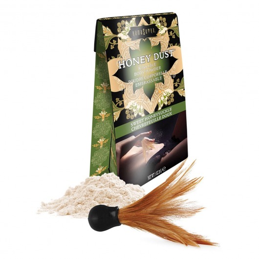 Пудра для тела Honey Dust Body Powder с ароматом жимолости - 28 гр. - Kama Sutra - купить с доставкой в Брянске