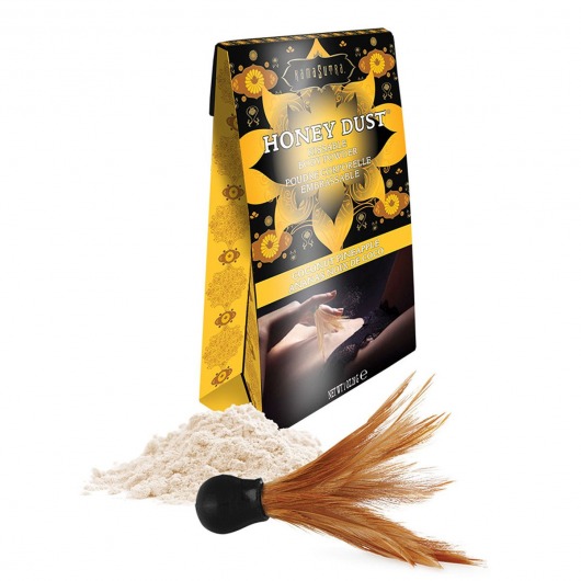 Пудра для тела Honey Dust Body Powder с ароматом кокоса и ананаса - 28 гр. - Kama Sutra - купить с доставкой в Брянске