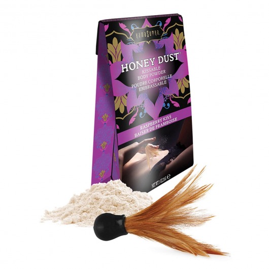 Пудра для тела Honey Dust Body Powder с ароматом малины - 28 гр. - Kama Sutra - купить с доставкой в Брянске