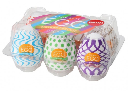 Набор из 6 мастурбаторов Tenga EGG IV с различным рельефом - Tenga - в Брянске купить с доставкой