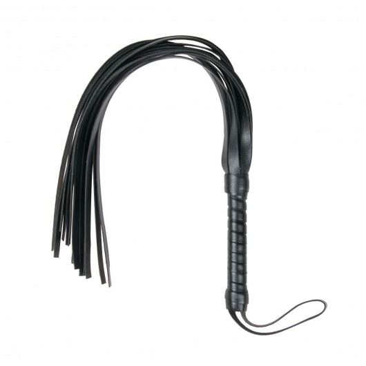 Черный флоггер Flogger Whip - 46 см. - Easy toys - купить с доставкой в Брянске