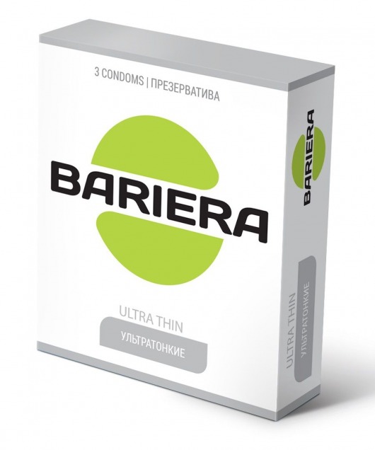 Ультратонкие презервативы Bariera Ultra Thin - 3 шт. - Bariera - купить с доставкой в Брянске