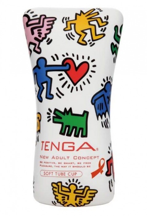 Мастурбатор-туба Keith Haring Soft Tube CUP - Tenga - в Брянске купить с доставкой