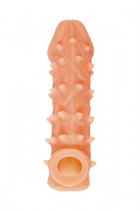 Телесная закрытая насадка с пупырышками Cock Sleeve Size S - 13,8 см. - KOKOS - в Брянске купить с доставкой Телесная закрытая насадка с пупырышками Cock Sleeve Size S - 13,8 см. - KOKOS - в Брянске купить с доставкой