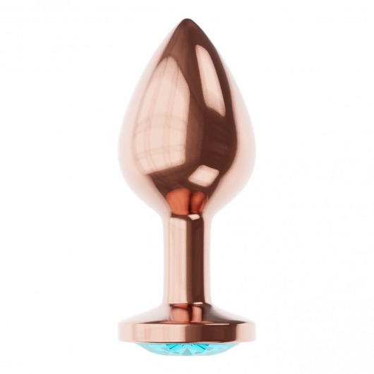 Пробка цвета розового золота с малиновым кристаллом Diamond Topaz Shine L - 8,3 см. - Lola Games - купить с доставкой в Брянске