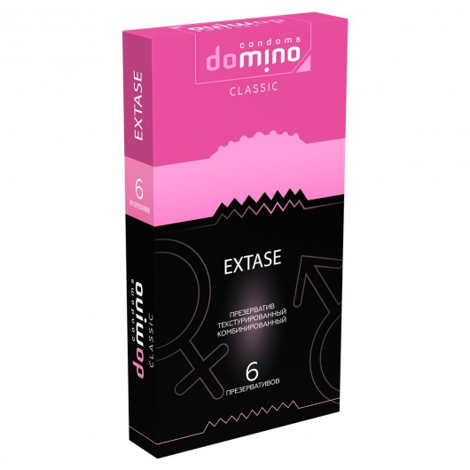 Презервативы с точками и рёбрышками DOMINO Classic Extase - 6 шт. - Domino - купить с доставкой в Брянске