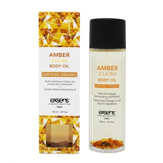 Органическое массажное масло AMBER JOJOBA - 100 мл. - Exsens - купить с доставкой в Брянске